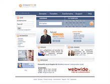 Tablet Screenshot of domainpro.de